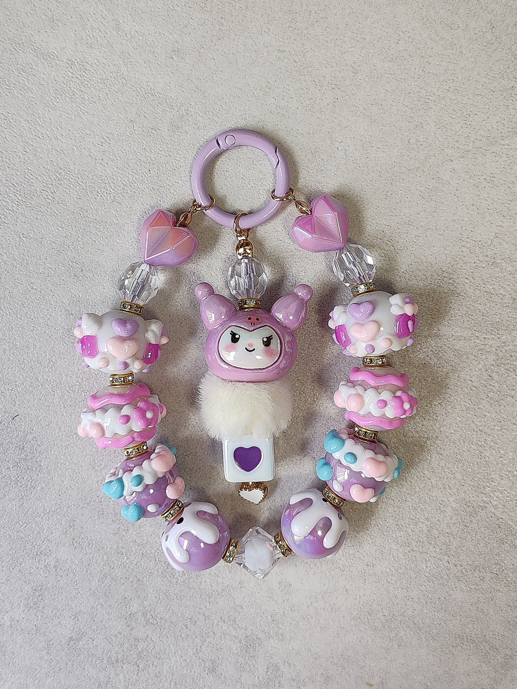 Sweet Kuromi Dream Charm – Handmade Kawaii Anhänger