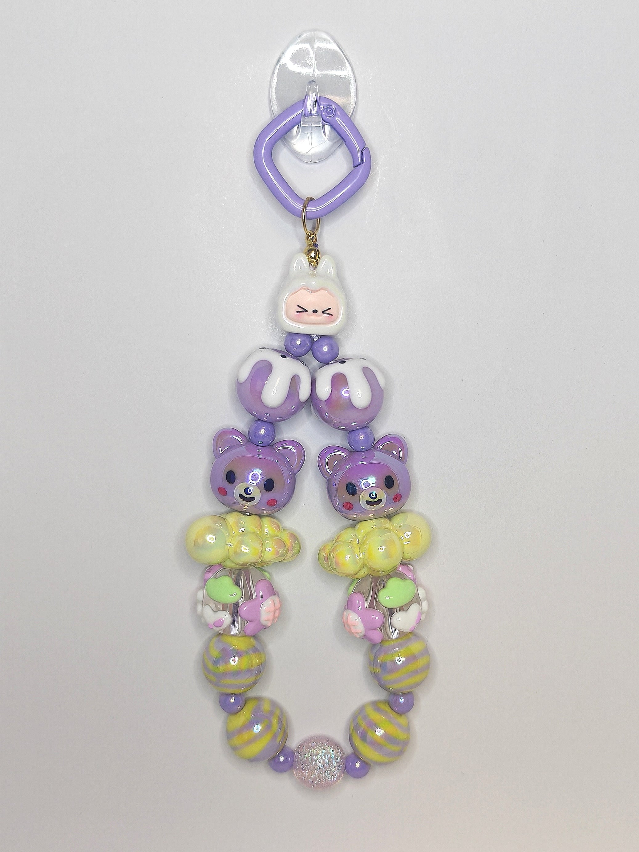 Sweet Bear Dream Charm – Handgefertigter Kawaii Schlüsselanhänger