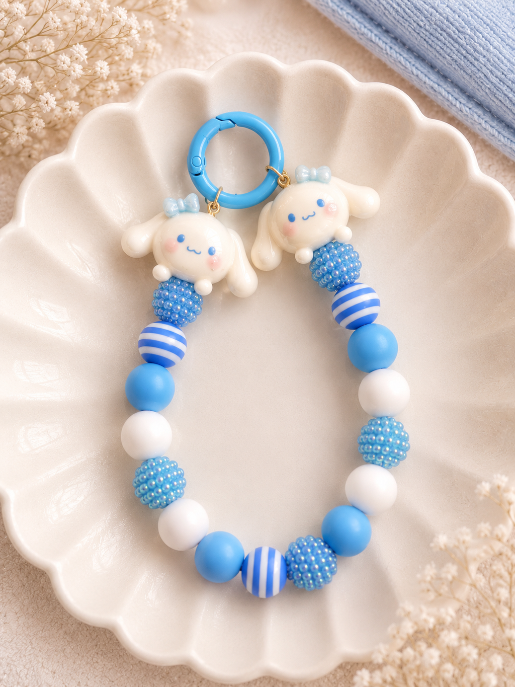 Cinnamoroll Dream Charm – Handgefertigter Kawaii Schlüsselanhänger