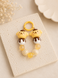 Pudding Puppy Charm – Handgefertigter Kawaii Taschen- & Schlüsselanhänger