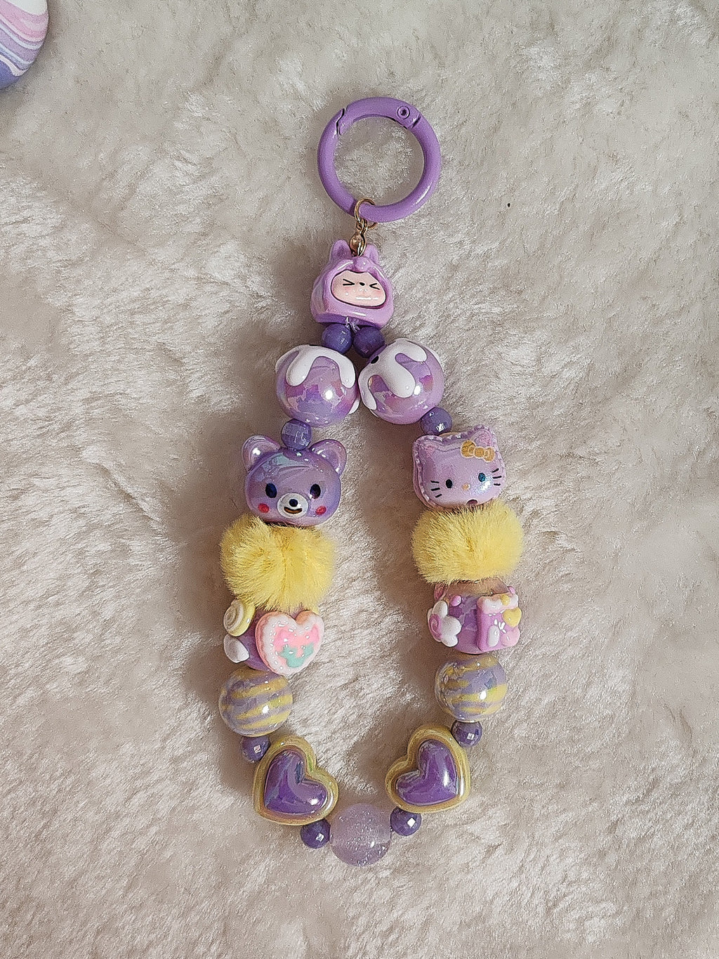 Sweet Bear Dream Charm – Handgefertigter Kawaii Schlüsselanhänger