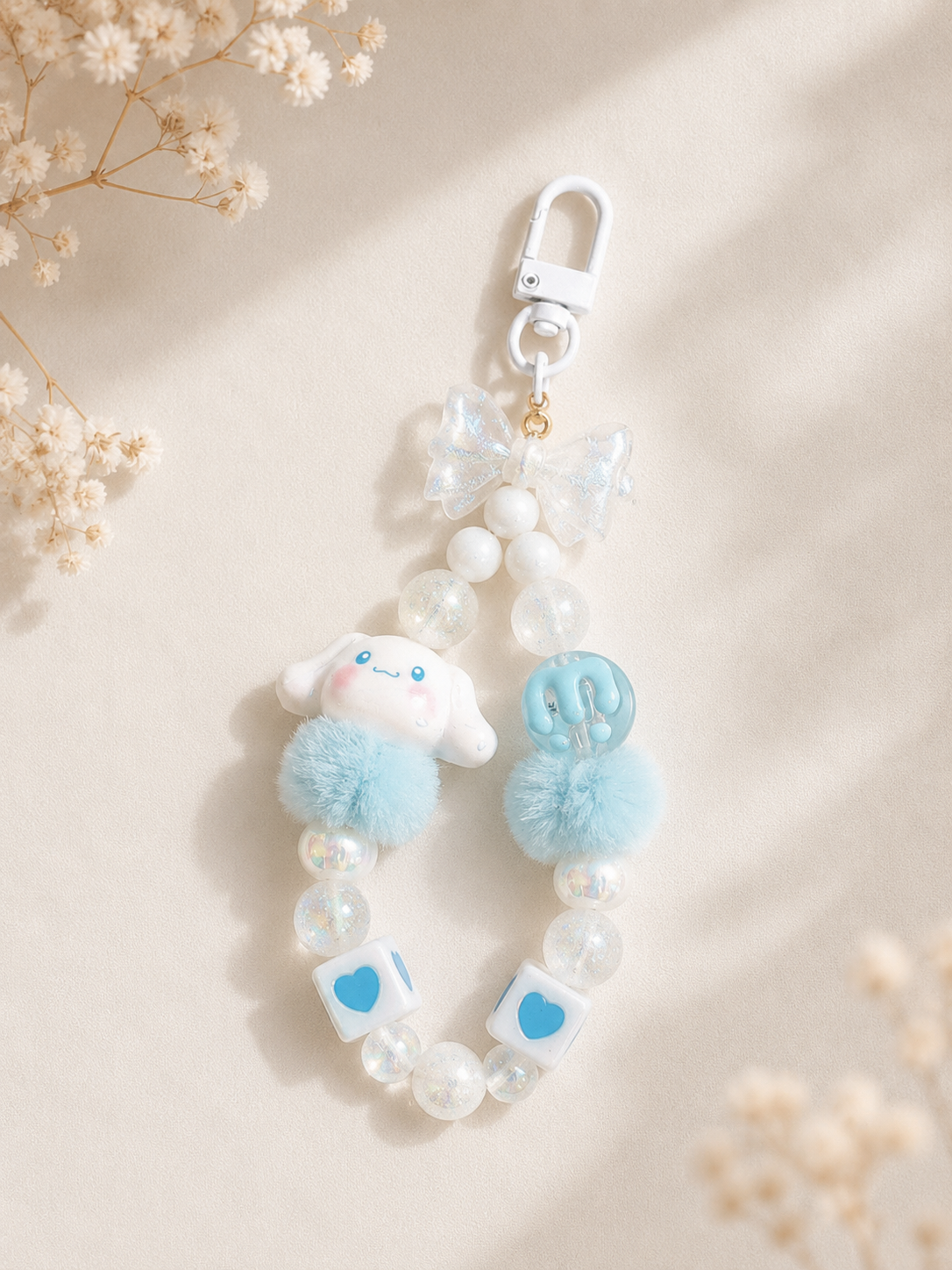 Cinnamoroll Sky Dream Charm – Handgefertigter Taschen- & Schlüsselanhänger
