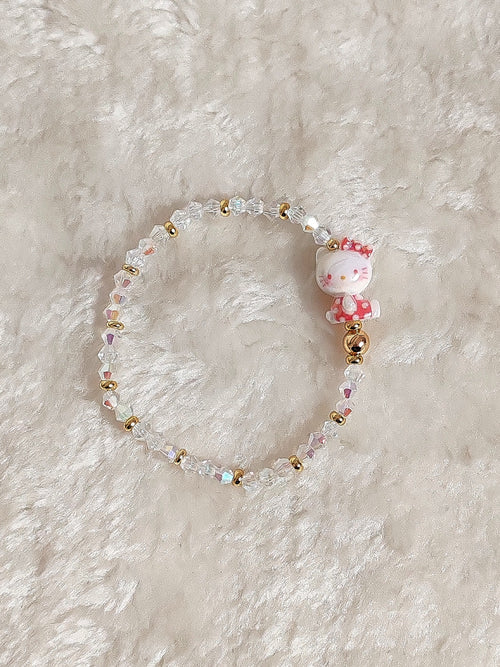 Crystal Kitty Armband