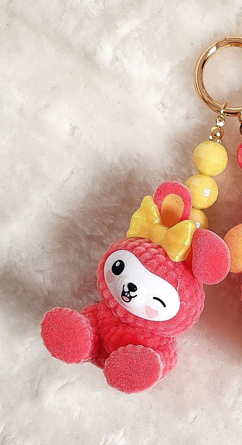 Roter Hasen Charm Anhänger – Handmade