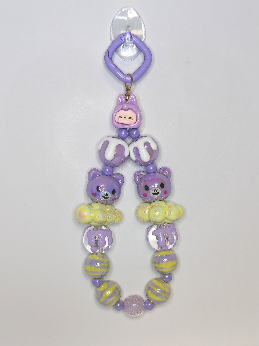 Sweet Bear Dream Charm – Handgefertigter Kawaii Schlüsselanhänger