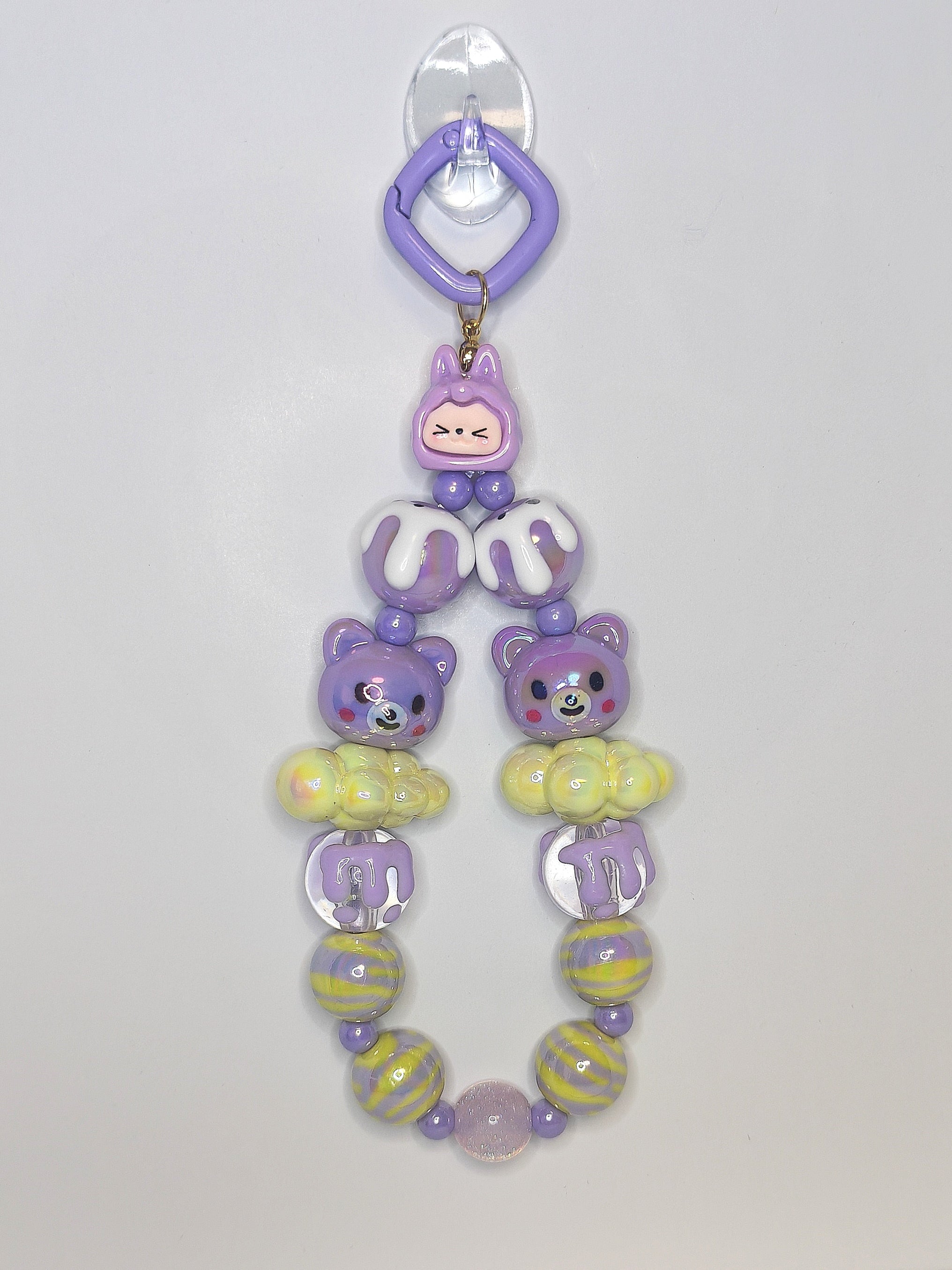 Sweet Bear Dream Charm – Handgefertigter Kawaii Schlüsselanhänger