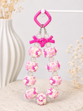 Pink Love Bead Charm – Handgefertigter Kawaii Schlüsselanhänger