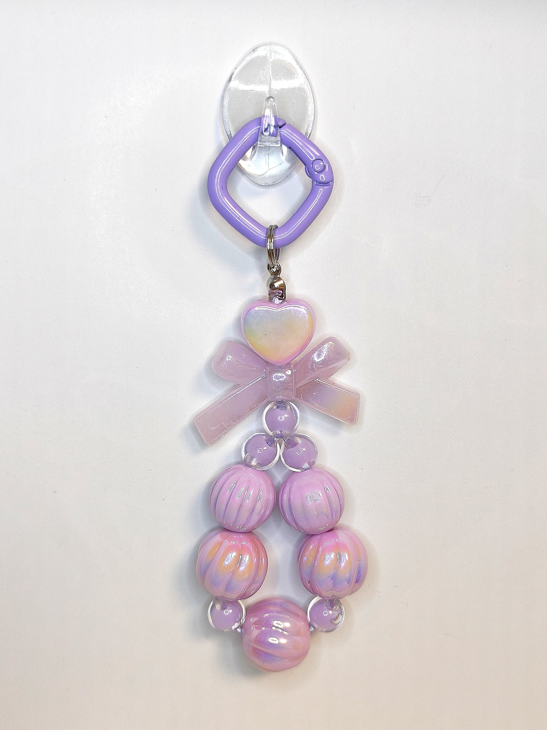 Pastel Dream Bow Charm – Handgefertigter Kawaii Schlüsselanhänger