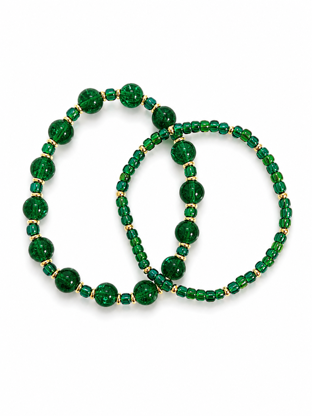 Emerald Luxe Armband Set