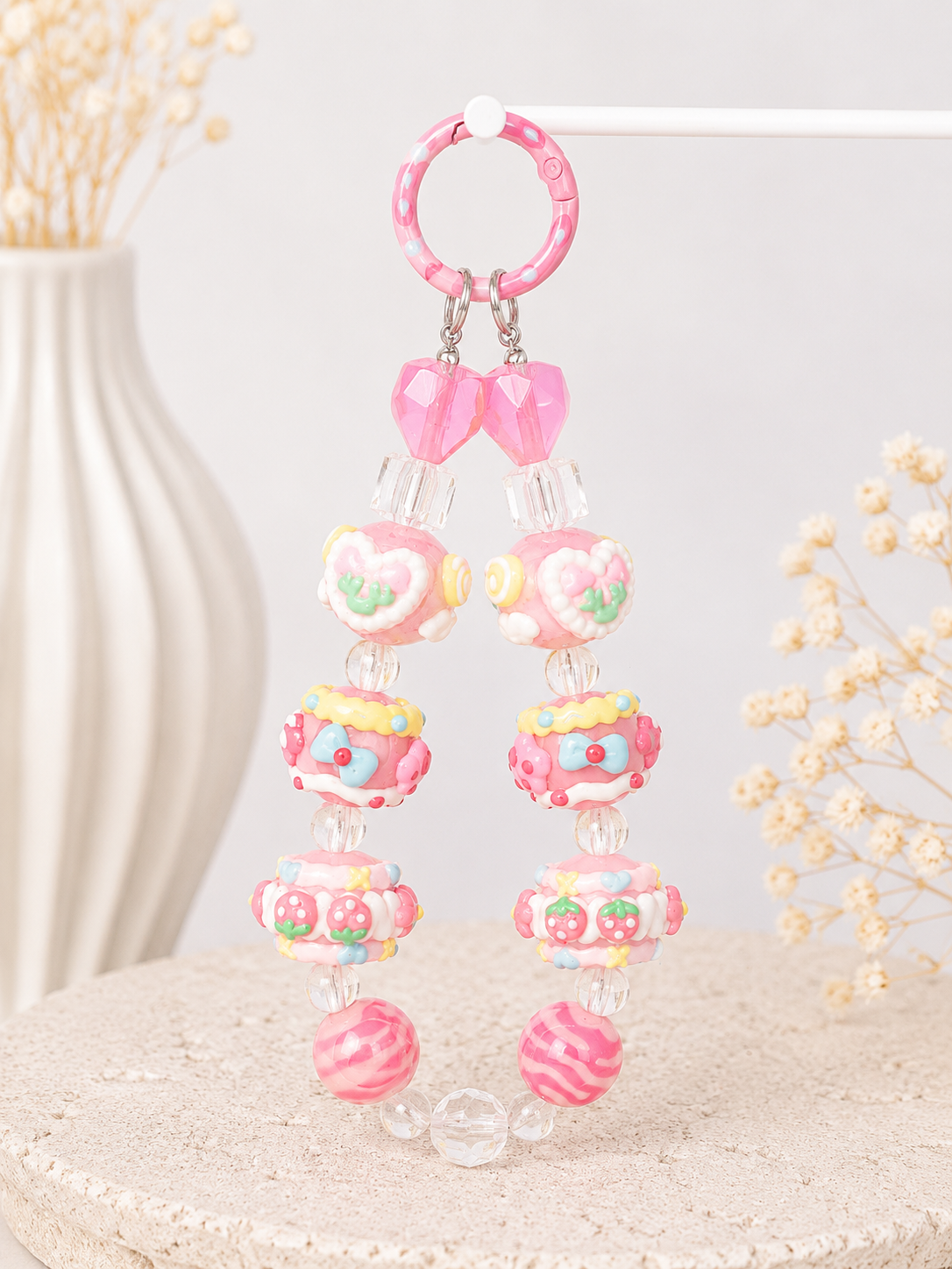 Candy Cake Charm – Handgefertigter Kawaii Schlüsselanhänger