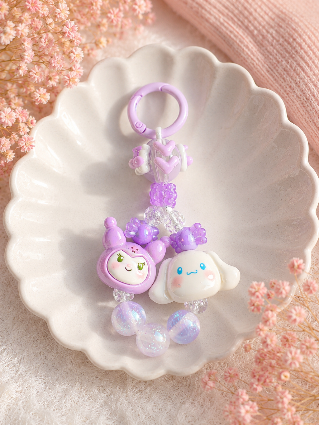Kawaii Charm Anhänger – Lila Traum Edition