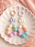 Pastell Bow Charm – Handgemachter Perlenanhänger