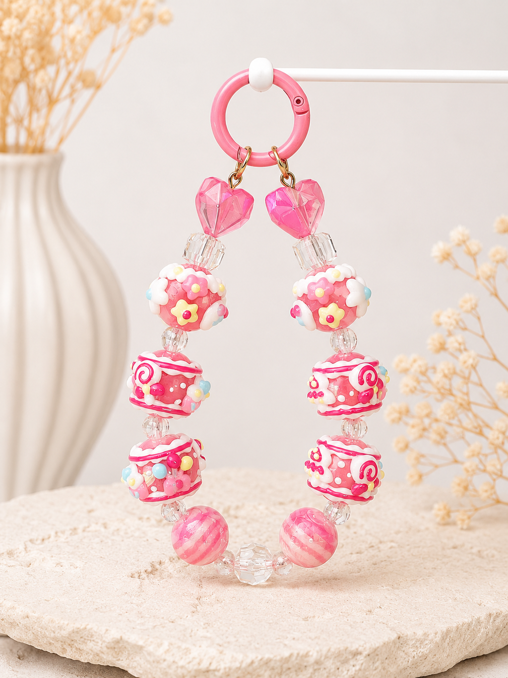 Candy Cake Charm – Handgefertigter Kawaii Schlüsselanhänger