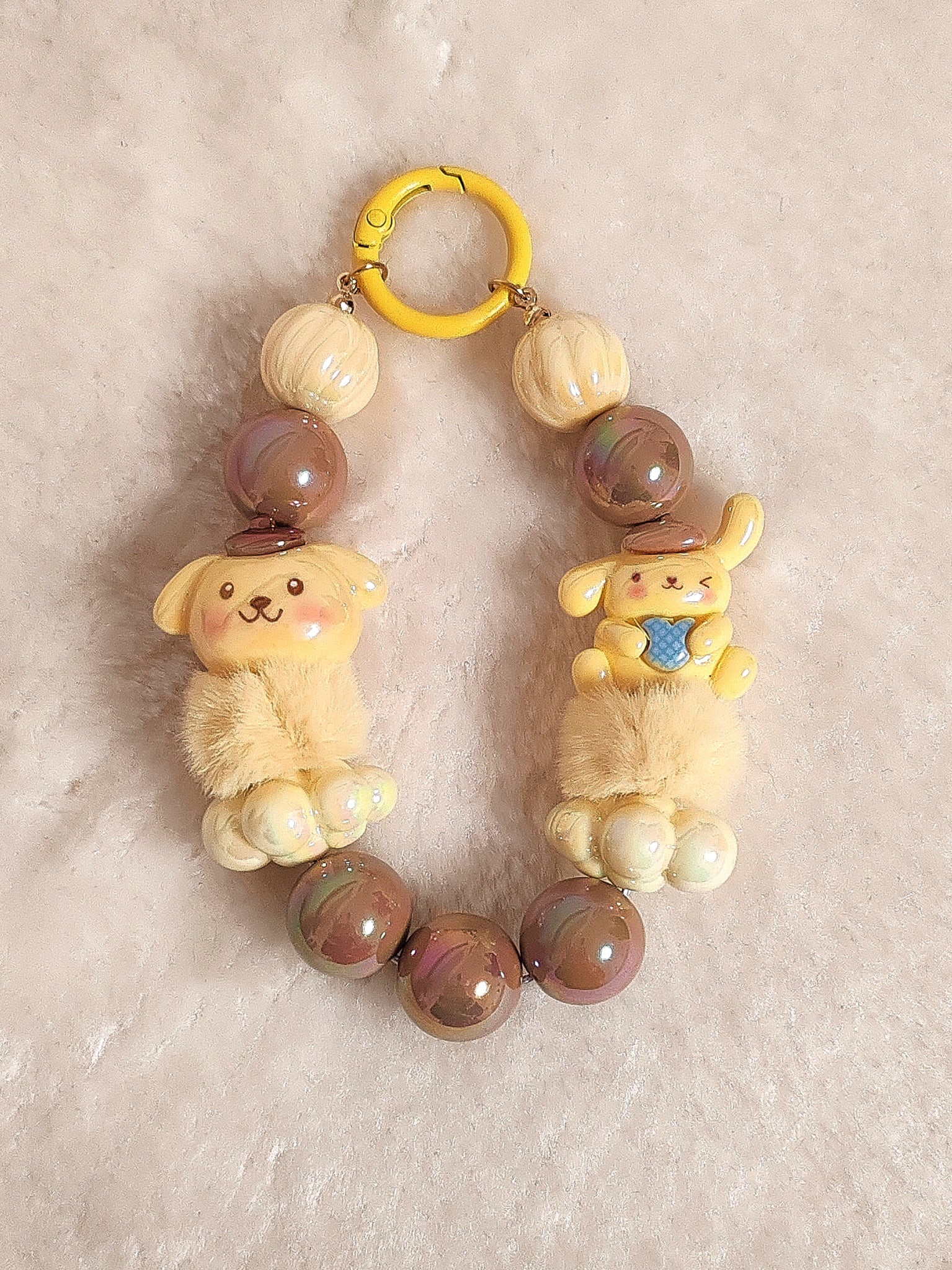 Pompompurin Dream Charm – Handgefertigter Taschen- & Schlüsselanhänger