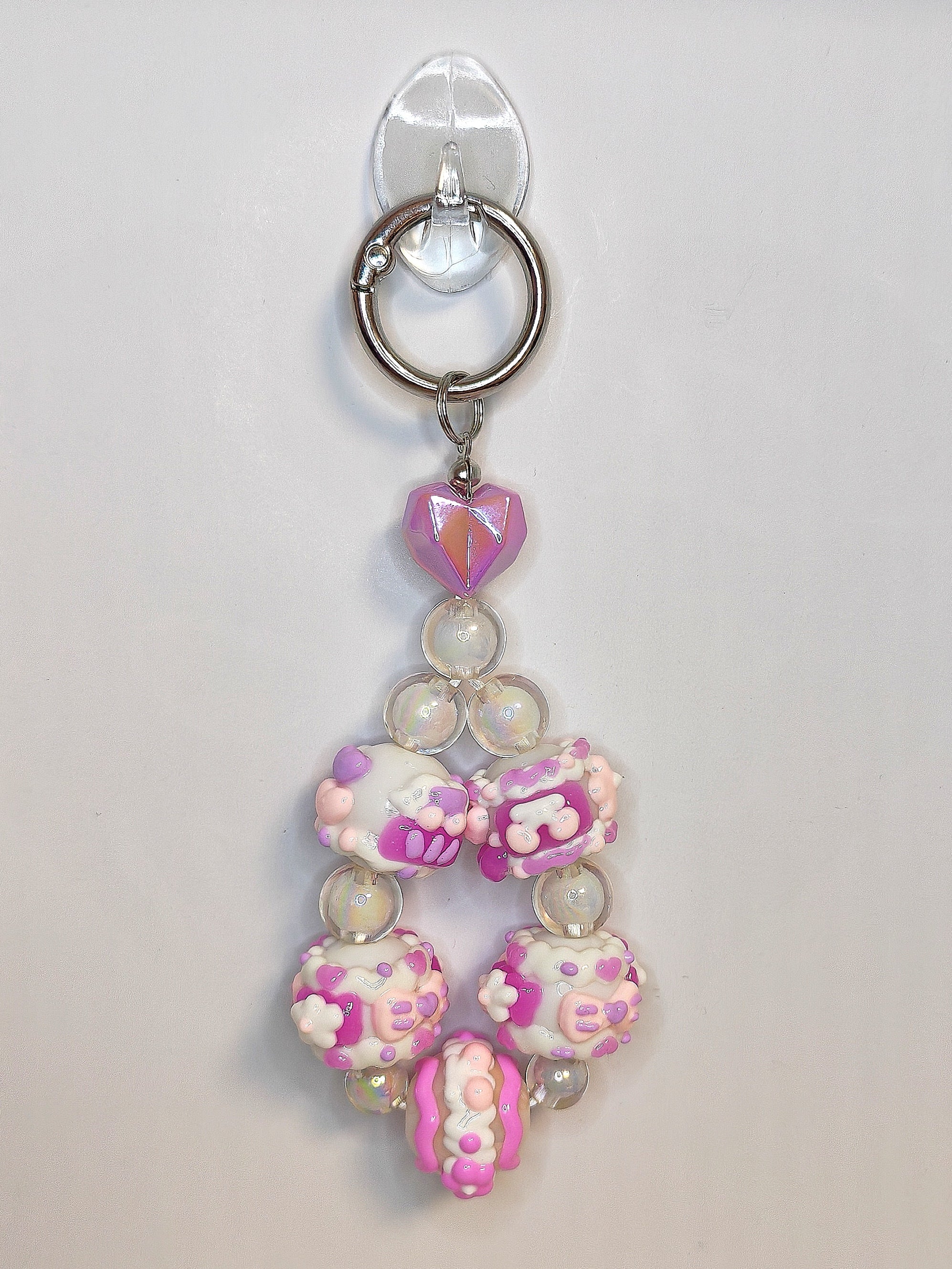 Sweet Hearts Mini Charm – Handgefertigter Kawaii Schlüsselanhänger