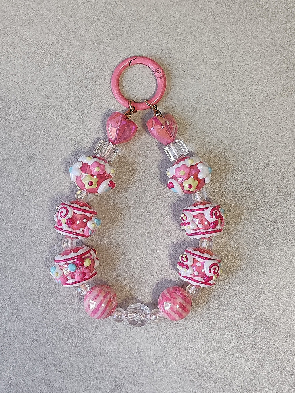 Candy Cake Charm – Handgefertigter Kawaii Schlüsselanhänger