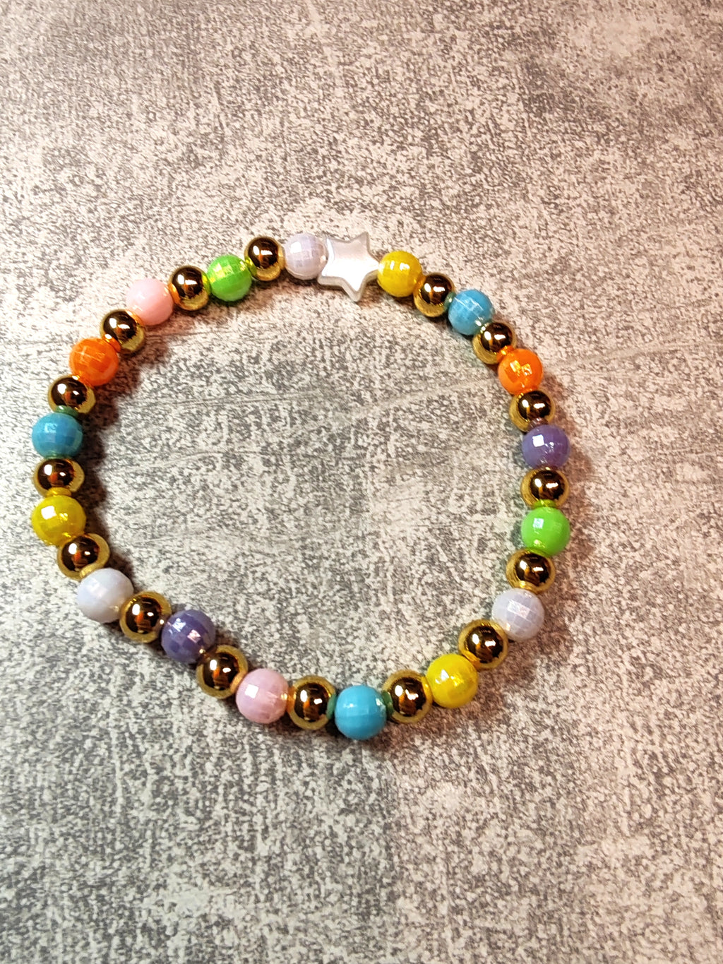 Rainbow Star Armband