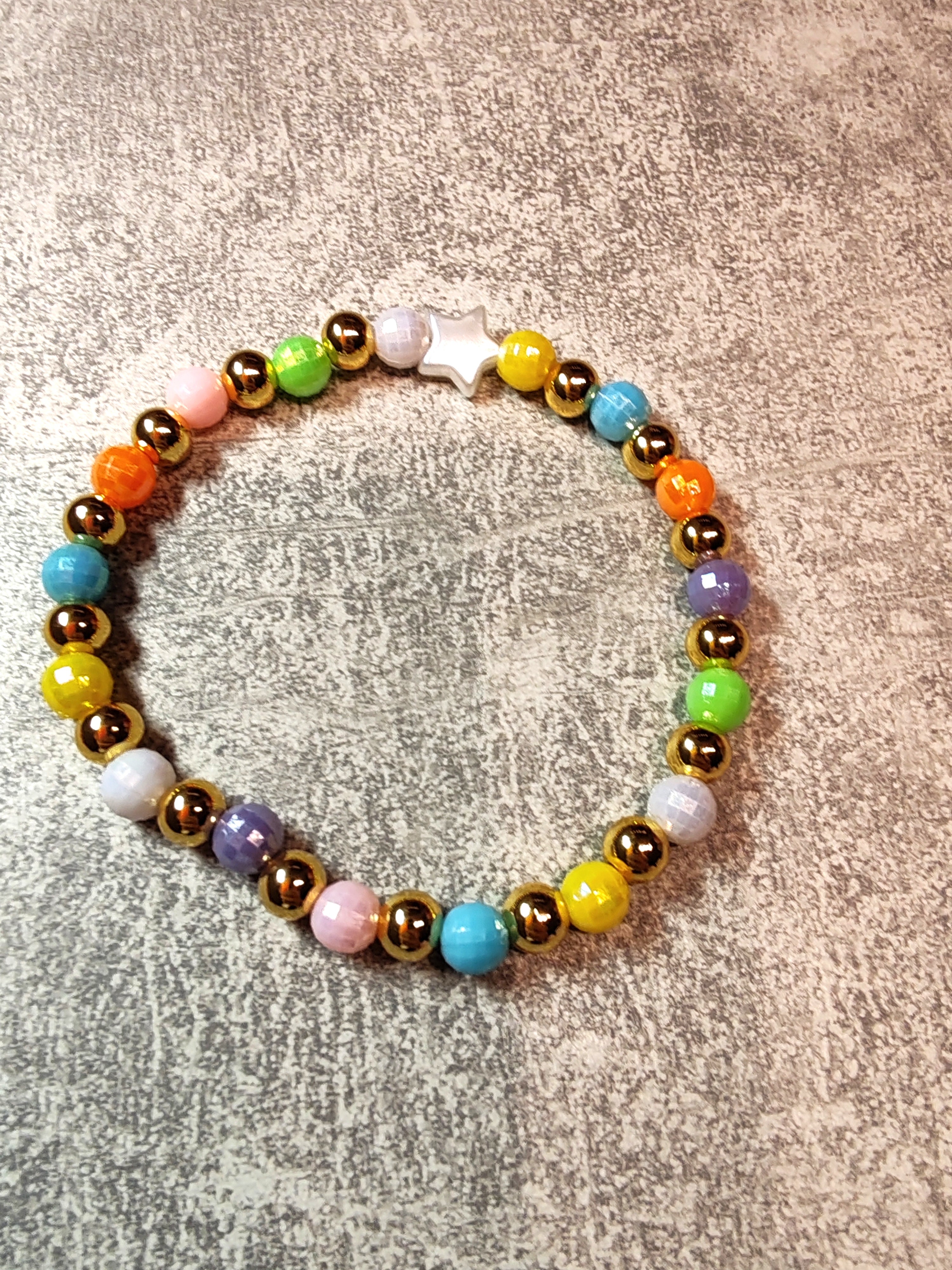 Rainbow Star Armband