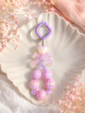 Pastel Dream Bow Charm – Handgefertigter Kawaii Schlüsselanhänger