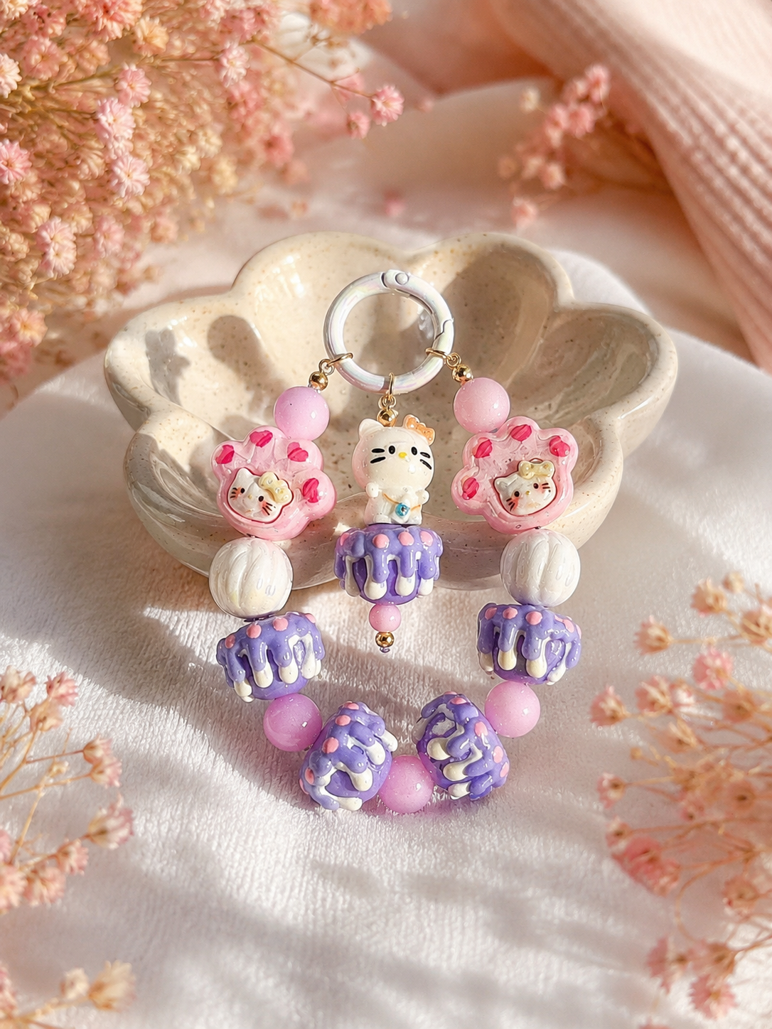 Kawaii Cupcake Charm Anhänger – Sweet Kitty Edition