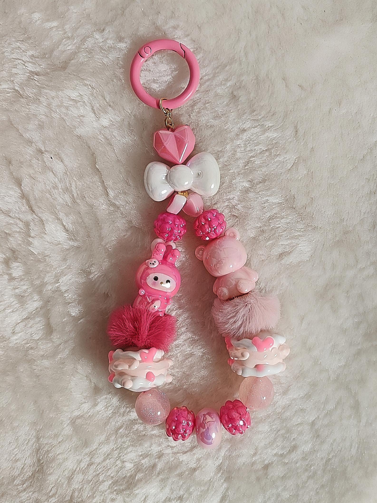 My Melody Sweet Charm – Handgefertigter Kawaii Schlüsselanhänger
