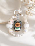 Cozy Capybara Charm – Handgefertigter Taschen- & Schlüsselanhänger