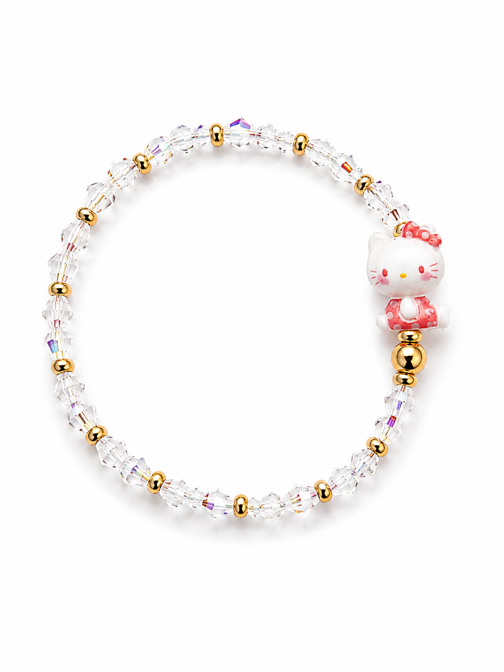 Crystal Kitty Armband