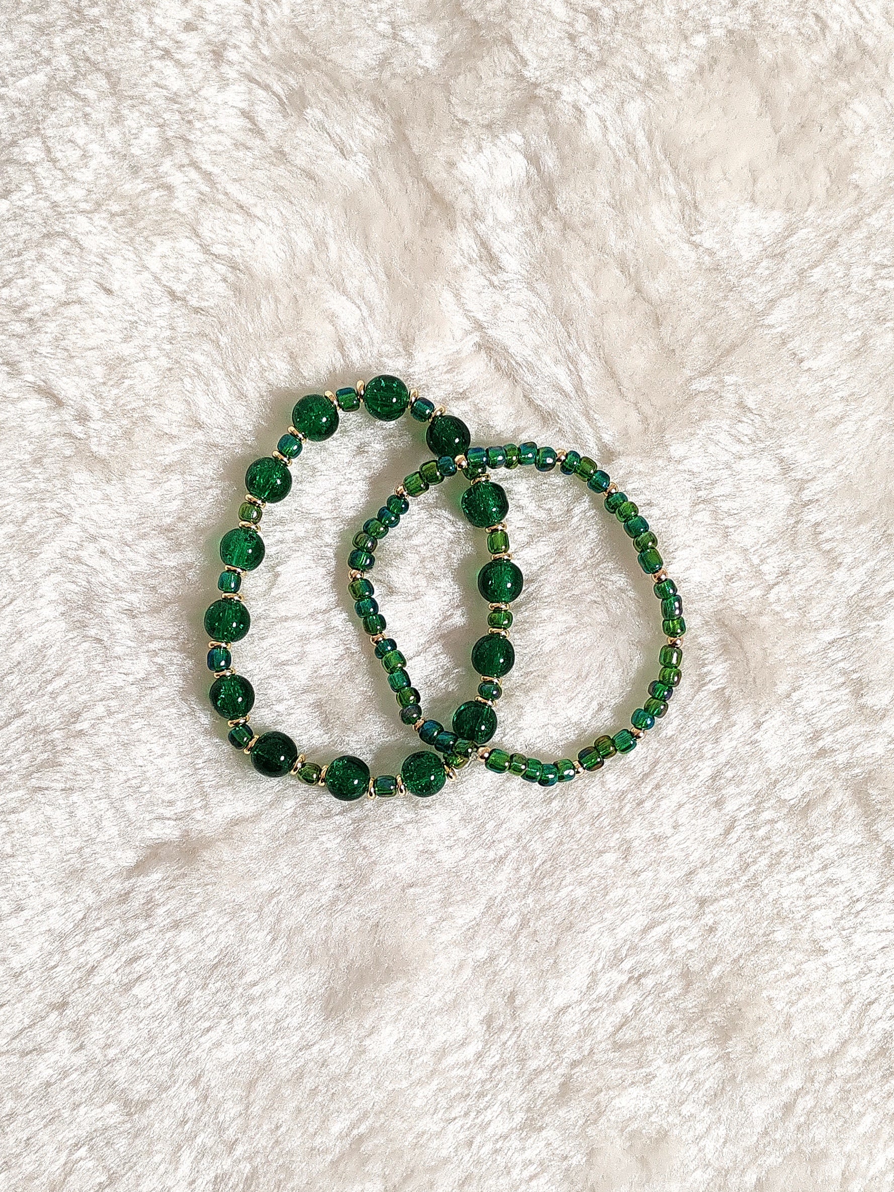 Emerald Luxe Armband Set