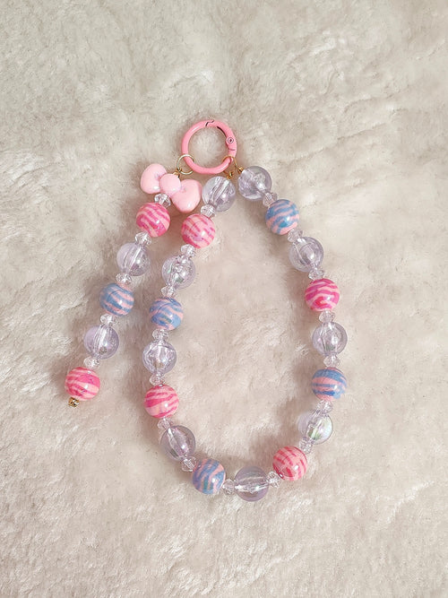 Candy Swirl Charm – Handgefertigter Kawaii Taschen- & Schlüsselanhänger