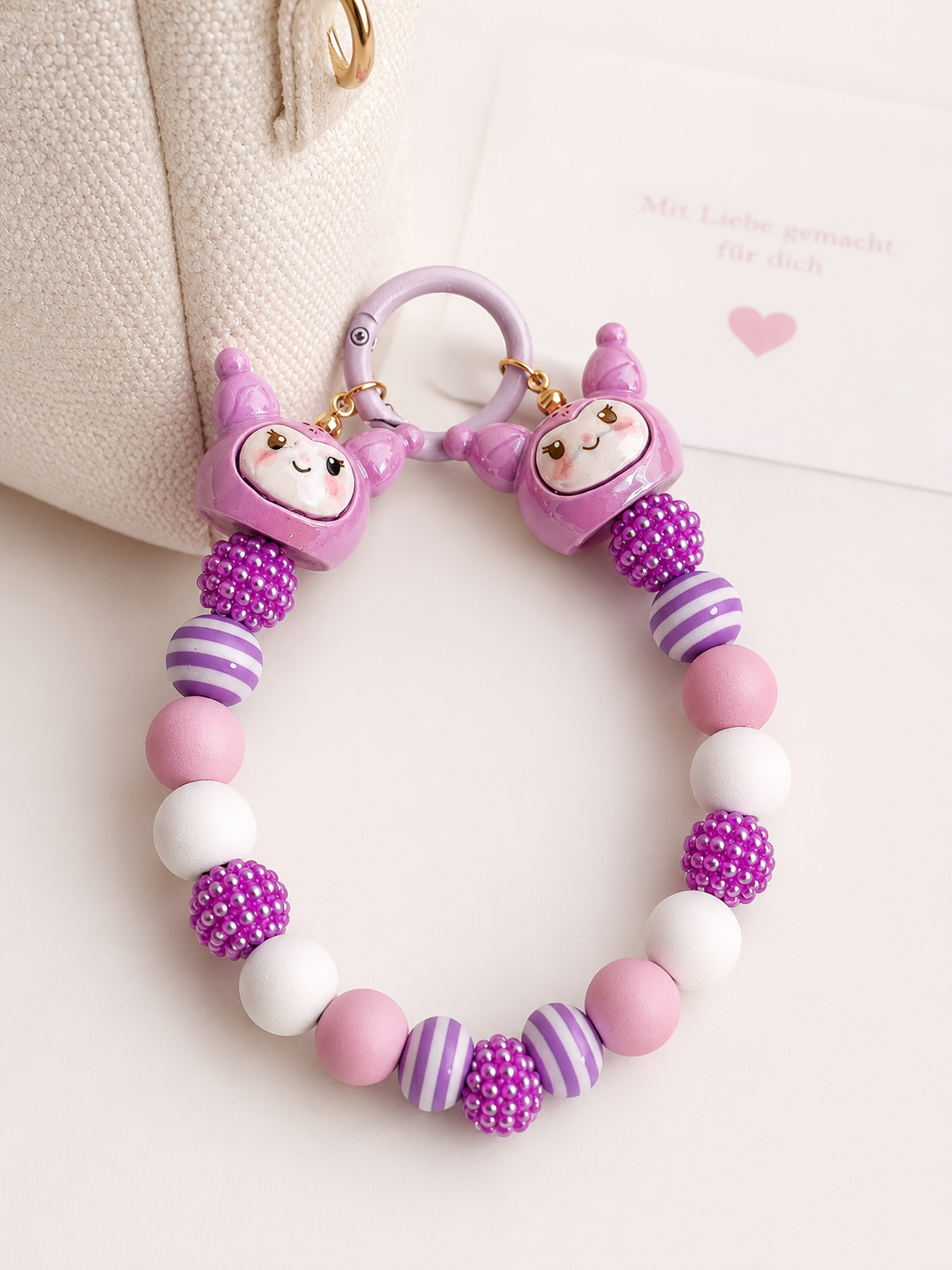 Kuromi Dream Charm – Handgefertigter Kawaii Schlüsselanhänger