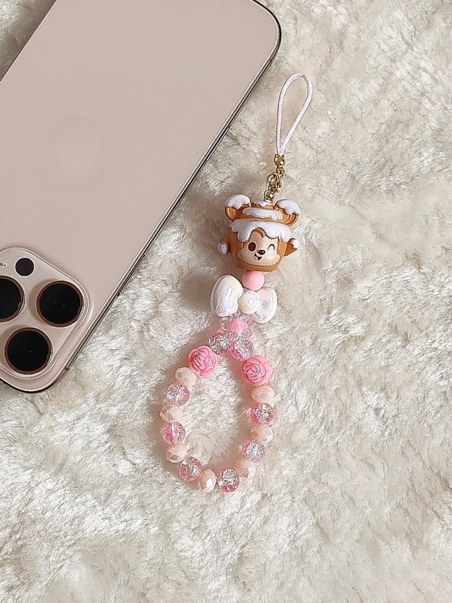 Handgemachter Handy-Anhänger – Cinna-Micky