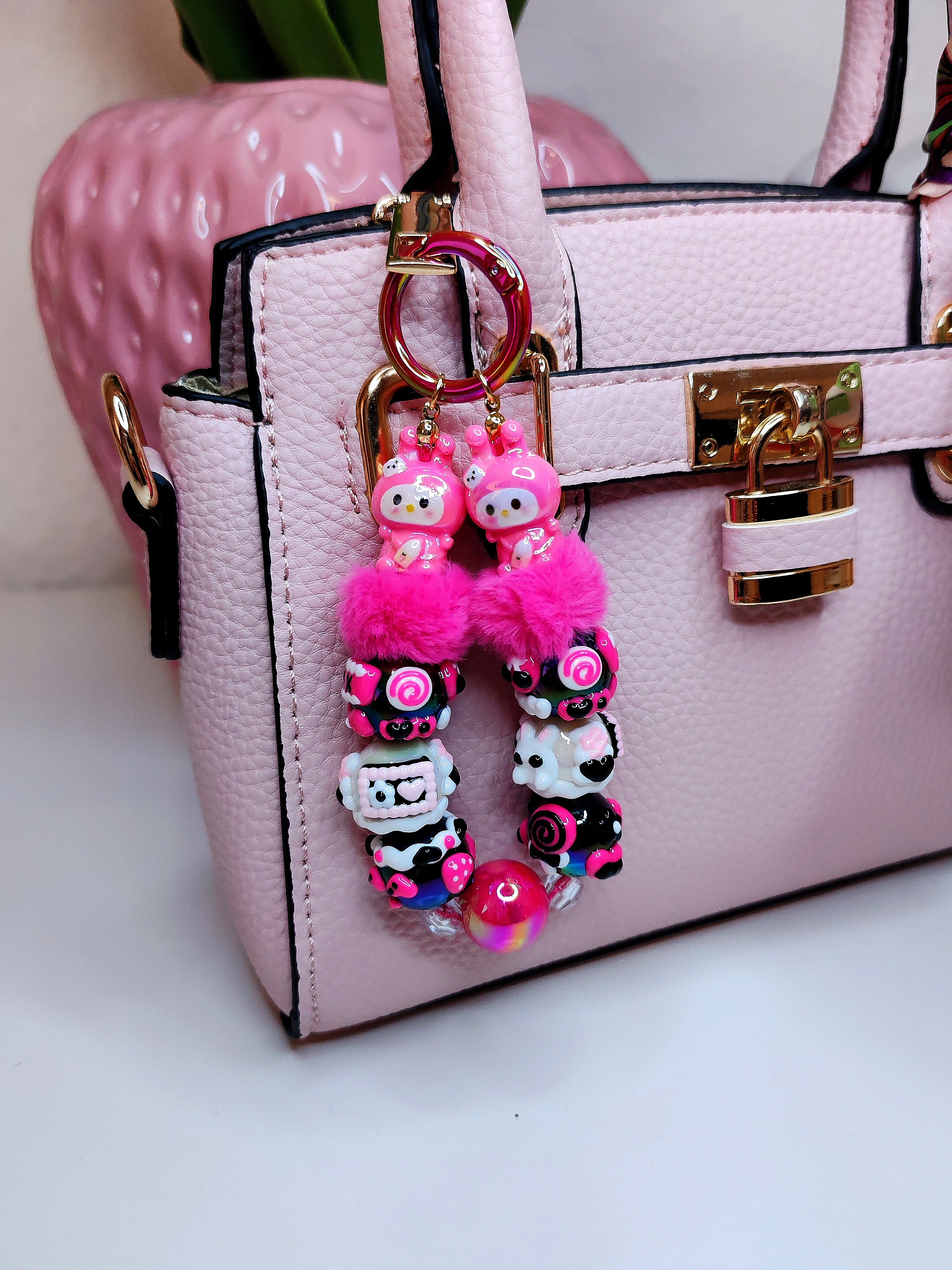 Kawaii Charm Set – Handmade Taschen- & Schlüsselanhänger