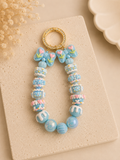 Pastel Bloom Charm – Handgefertigter Taschen- & Schlüsselanhänger