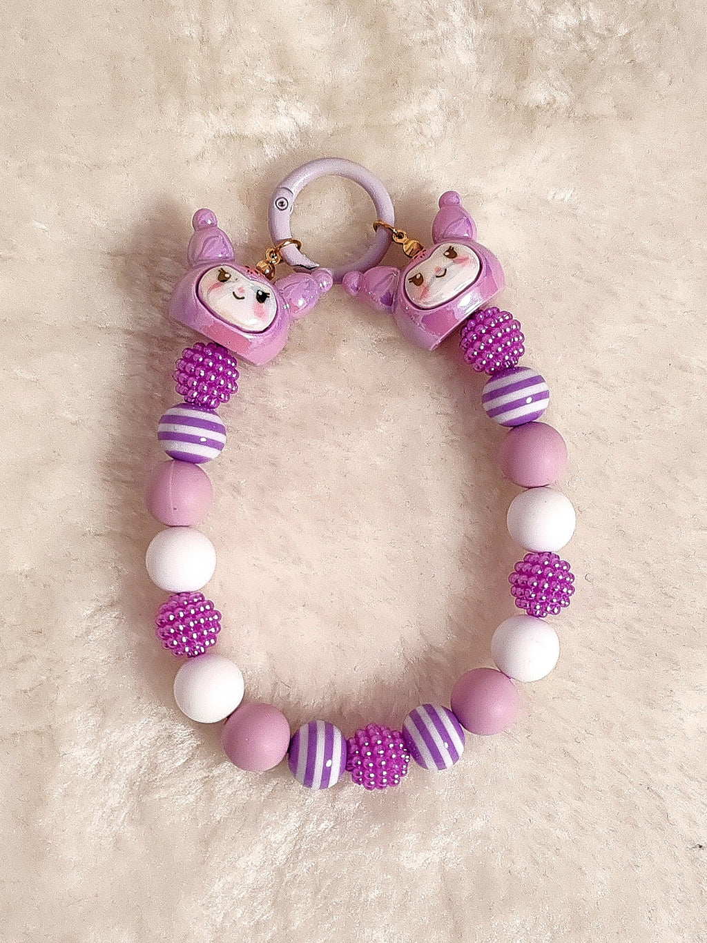 Kuromi Dream Charm – Handgefertigter Kawaii Schlüsselanhänger